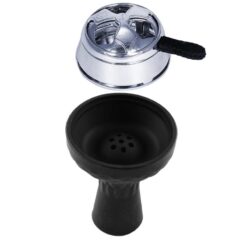 Siliconen kop met heat manager Zwart