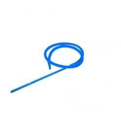 Siliconen Waterpijp Slang met Aluminium Mondstuk & Adapter Zwart