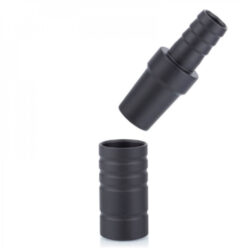 Amy-Deluxe-Slangadapter-Set-Aluminium-black zwart