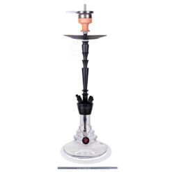 AMY Deluxe 065 Alu‑X (L) Zwart Transparant aluminium shisha
